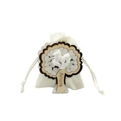 Scatolina in legno albero con visi bacio