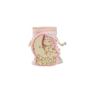 Scatolina in legno unicorno rosa con sacchettino
