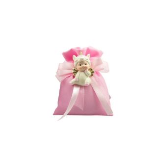 Magnete unicorno bimba 3D con ali dorate oro