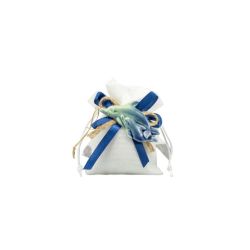Magnete delfino e ippocampo blu in porcellana