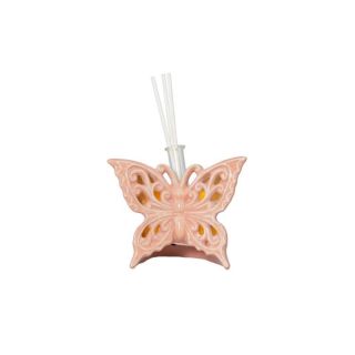 Farfalla rosa resina con LED e profumatore