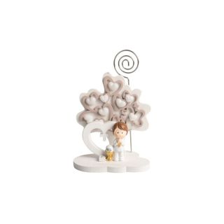 Albero della vita con bimbo comunione in resina