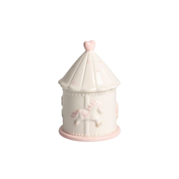 Candela giostrina porcellana bimba