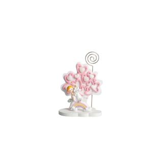 Albero della vita cuori celeste piccolo con bimba 3D resina su unicorn