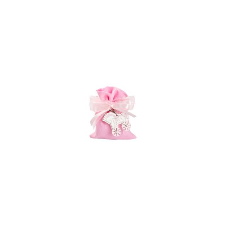 Portachiavi cavalluccio a dondolo rosa