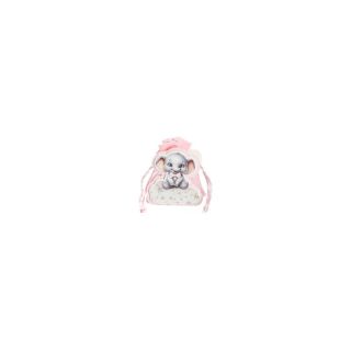 Scatolina portaconfetti elefante rosa