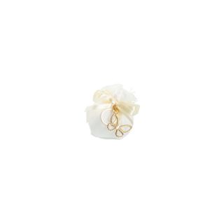 Portachiavi farfalla oro con strass