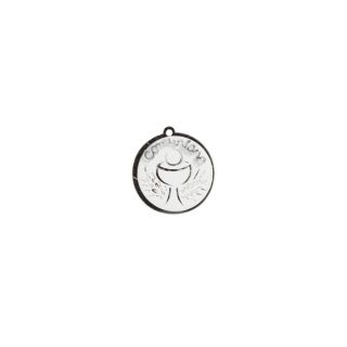 Calice plexi tondo bianco/argento