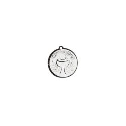 Calice plexi tondo bianco/argento