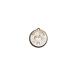 Calice plexi tondo bianco/oro
