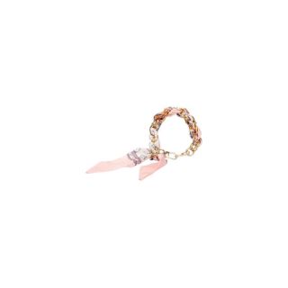 Foulard borsetta rosa con catena