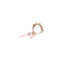 Foulard borsetta rosa con catena