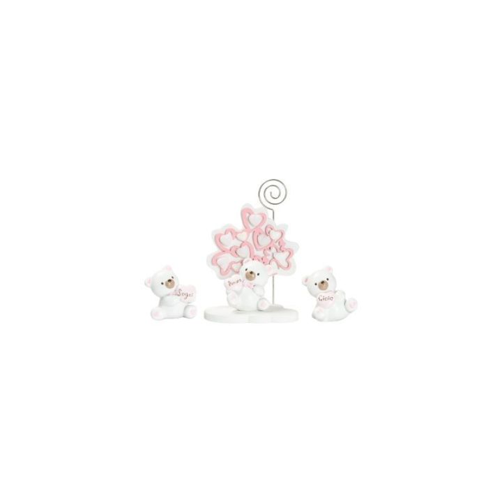 Albero della vita memo clip con orsetto baby bimba 3D