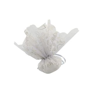 Fazzoletto glitterato argento