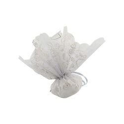Fazzoletto glitterato argento