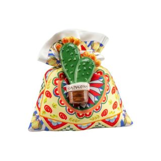 Magnete in ceramica vaso fico d'india