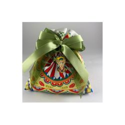 Sacchetto maiolica new con pendente moro queen in metallo