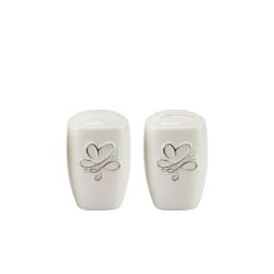 Set sale & pepe porcellana bianca con cuore & infinito platino