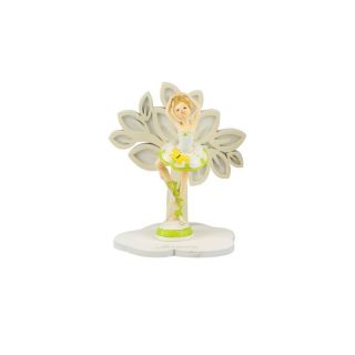Albero della vita crema/bianco con ballerine in resina