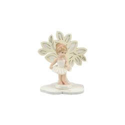 Albero della vita crema/bianco con ballerine in porcellana