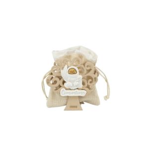 Scatolina albero della vita con calice comunione gesso e in legno