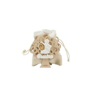 Scatolina albero della vita con simbolo cresima gesso e in legno