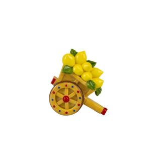 Sacchetto decoro maiolica con magnete carretto di limoni