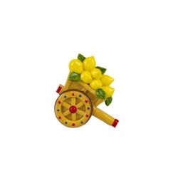 Sacchetto decoro maiolica con magnete carretto di limoni