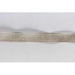 Nastro o organza brillantato champagne