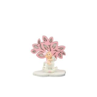 Albero della vita rosa con soggetto bimba rosa