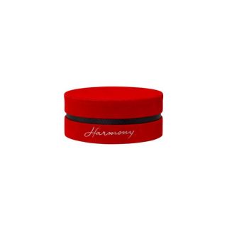 Scatola in velluto tonda red / black
