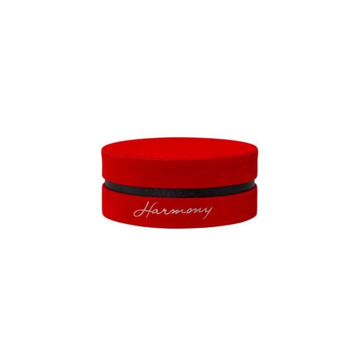 Scatola in velluto tonda red / black