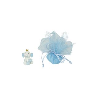 Elefantino 3D resina bimbo con corona