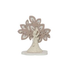 Albero della vita tortora con coppietta in porcellana