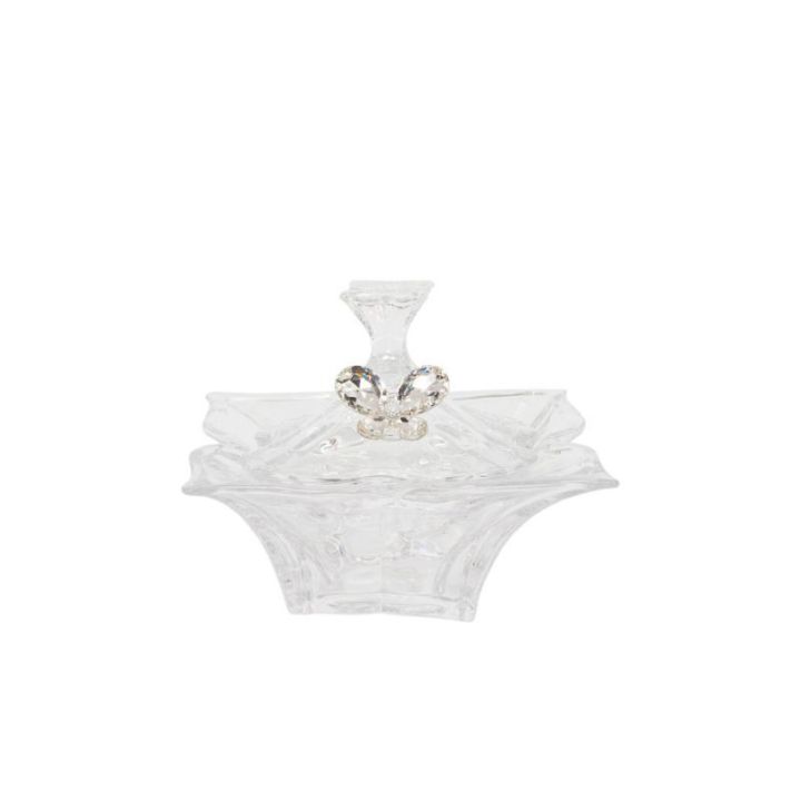 Scatola zara grande con applicazione farfalla cristallo