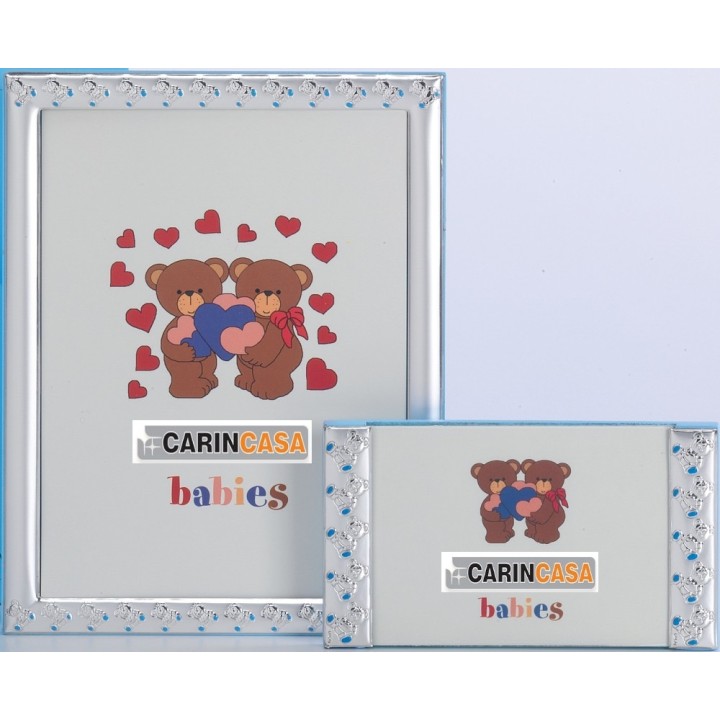 Cornice in argento bimbo celeste 13x18 cm | CarinCasa