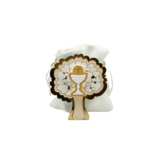 Scatolina in legno albero con calice comunione gessetto