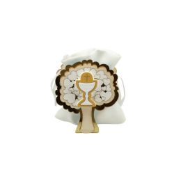 Scatolina in legno albero con calice comunione gessetto