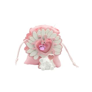 Scatolina in legno albero con elefante rosa