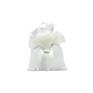 Magnete palloncino cuore bianco