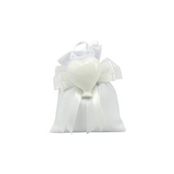 Magnete palloncino cuore bianco