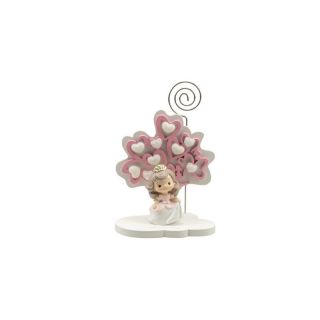 Albero della vita cuori rosa piccolo con principessa resina 3D con cuo