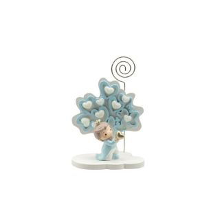 Albero della vita cuori celeste piccolo con principe resina 3D con cuo