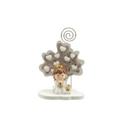 Albero della vita con bimba comunione in resina