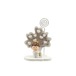 Albero della vita con bimbo comunione in resina