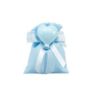 Magnete palloncino cuore celeste