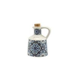 Oliera in porcellana piccola decalco maiolica blu
