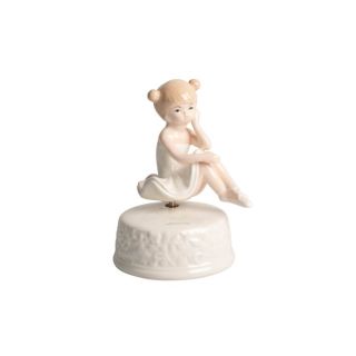 Carillon con ballerina in porcellana