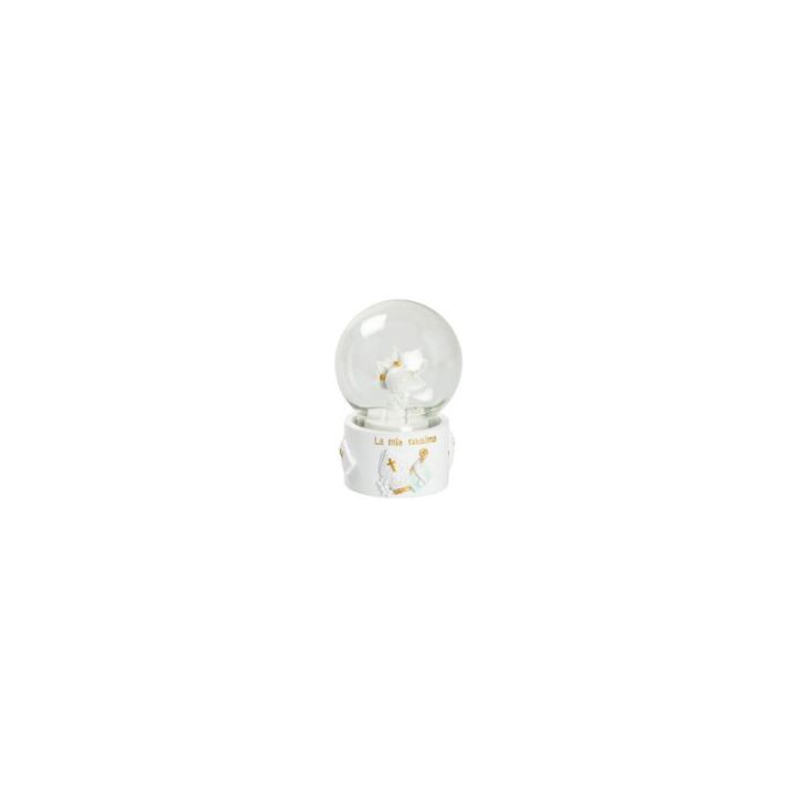 Sfera di neve bimbo cresima oro