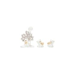 Albero della vita memo clip con orsetto baby tortora 3D